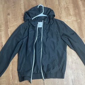 Zine Black Light Weight Hooded Jacket